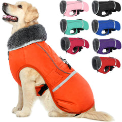 QBLEEV Warm Reflective Jacket front view demonstrates snug warmth for daily winter walks