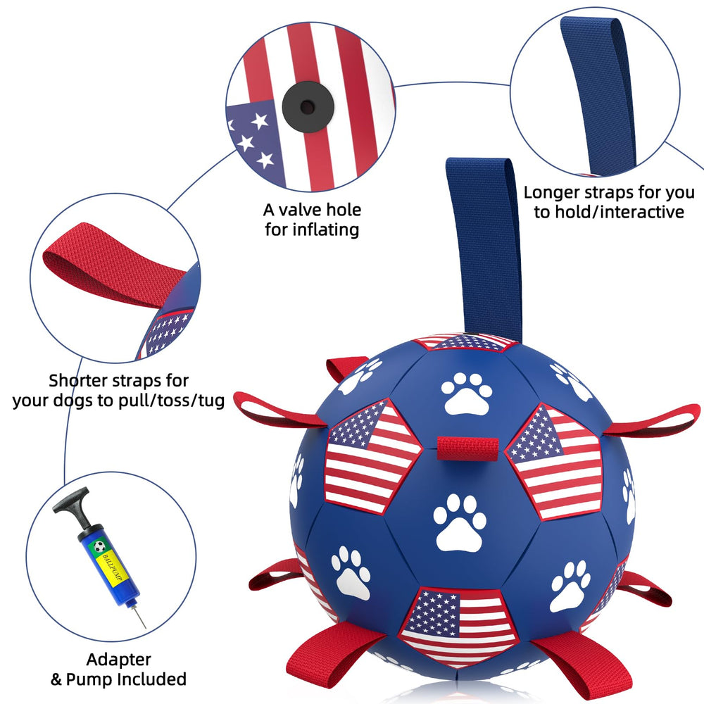 Includes deflated ball and inflation tools for easy setup.