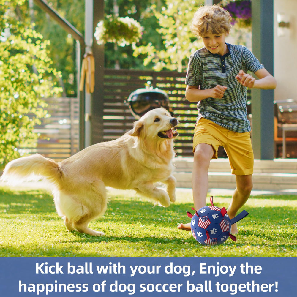 QDAN soccer ball with pump and needle adapter for quick inflation.