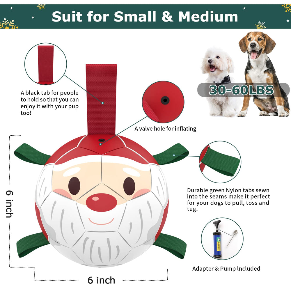 QDAN dog birthday soccer-ball toy for festive celebrations and play.