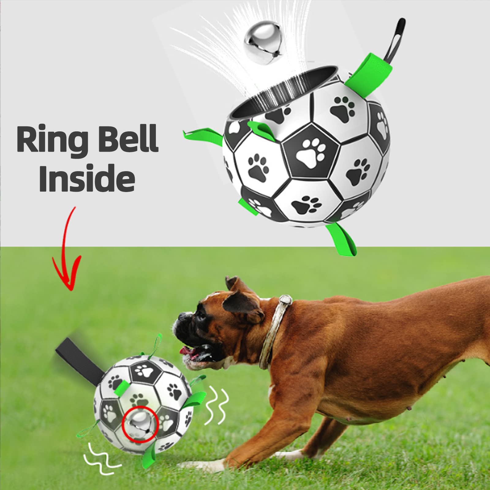 QDAN ball with longer strap aids tossing and control.