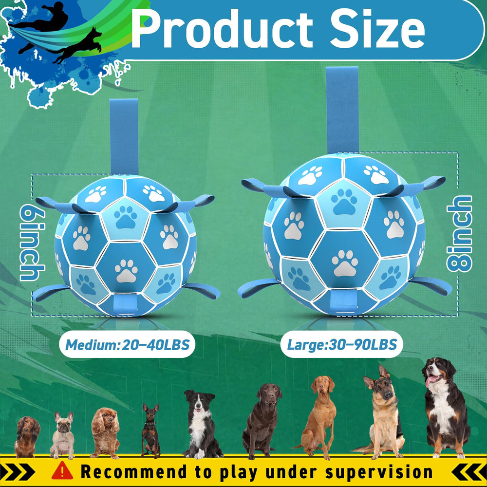 QDAN dog soccer ball outdoors-ready for training and energetic fetch.