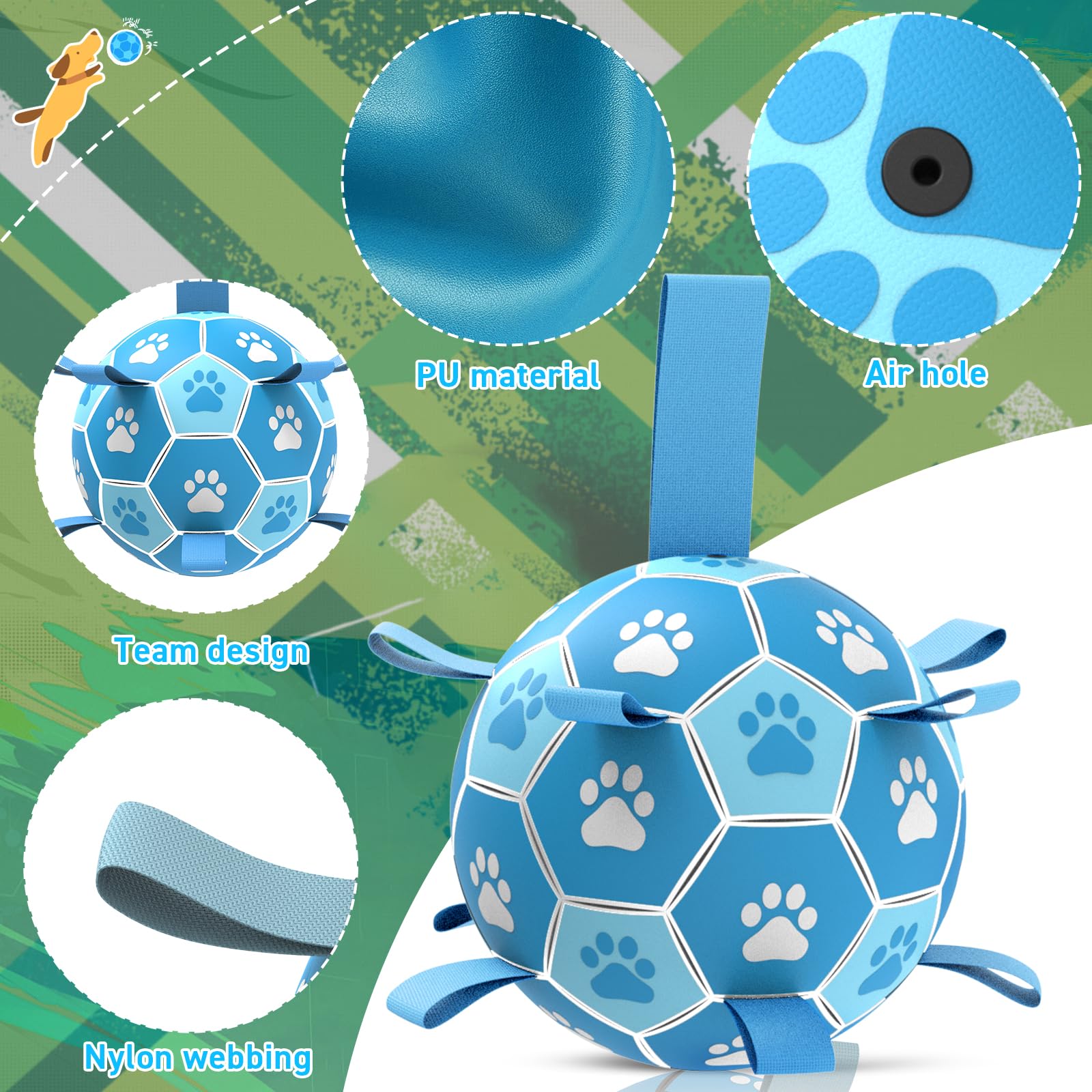 QDAN ball includes a pump and needle adapter for quick setup.