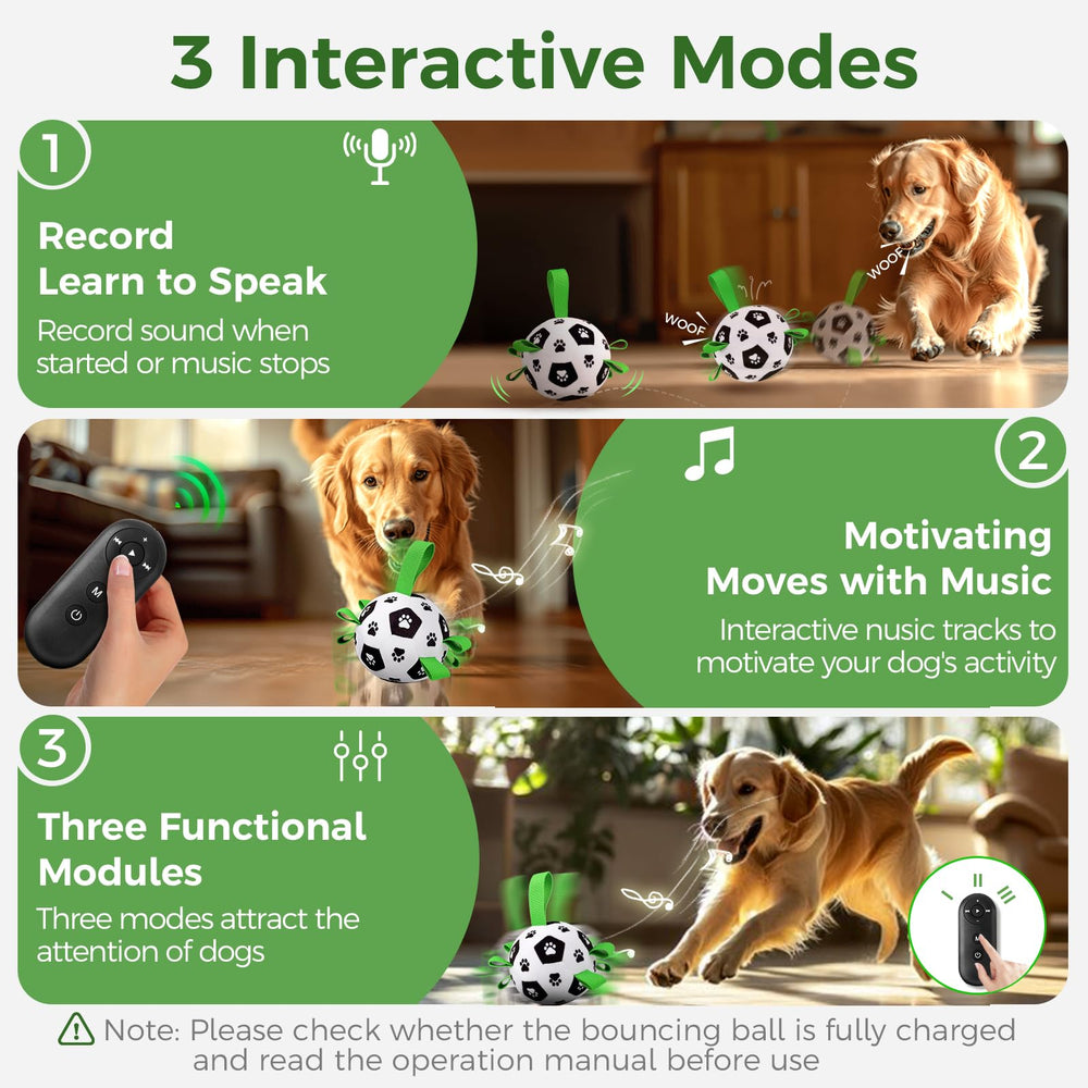 QDAN music-recording mode ball adds engaging sound play for dogs