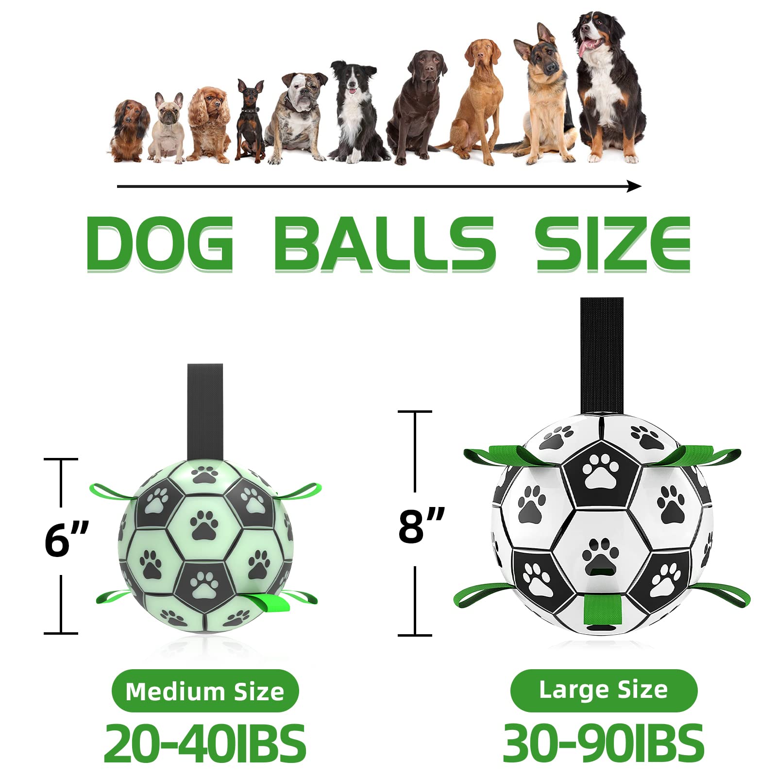 qdan glow dog ball soft yet resilient for dogs
