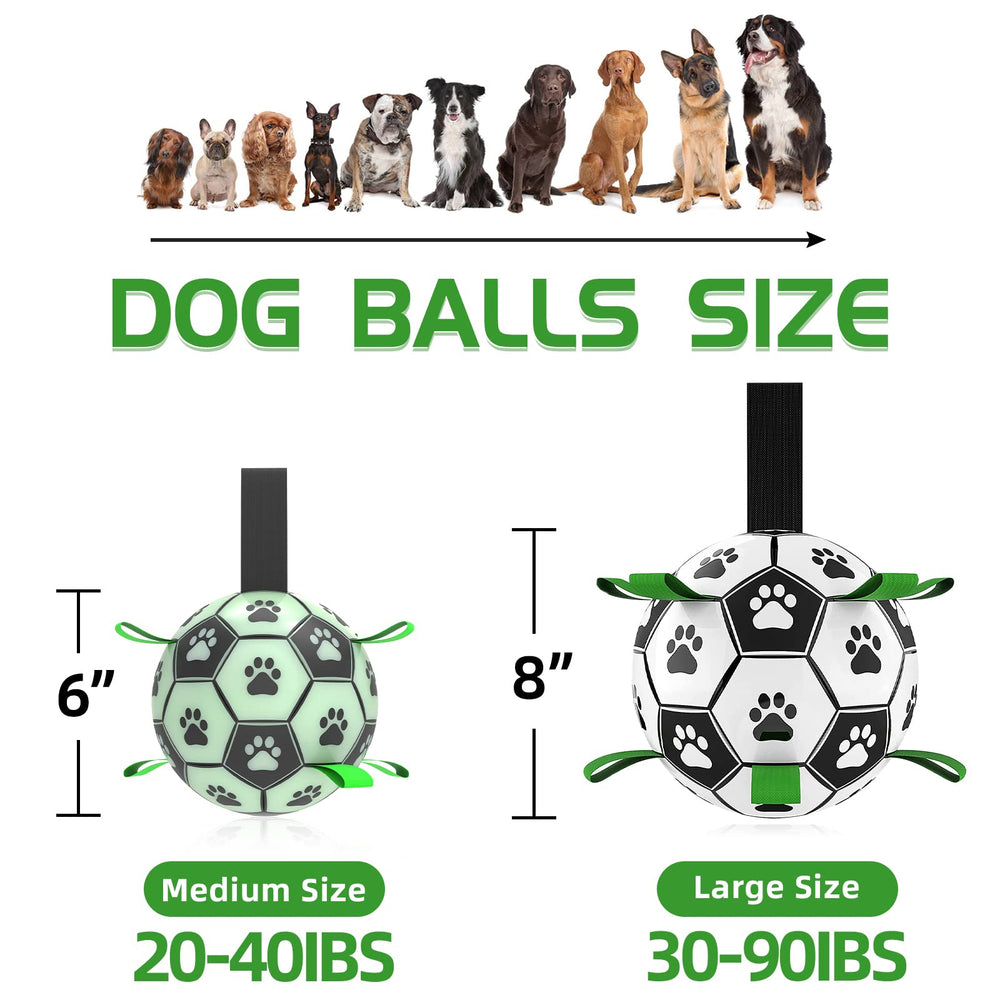 qdan glow dog ball soft yet resilient for dogs