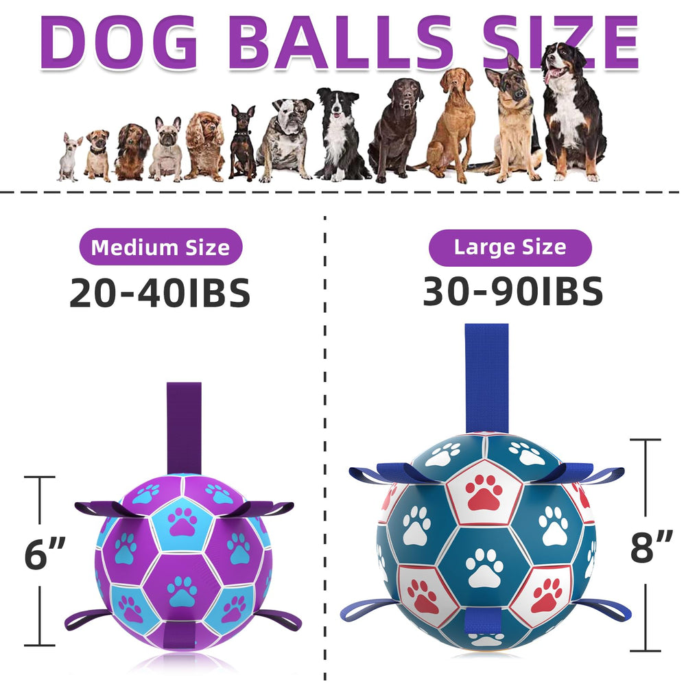 QDAN ball with nylon tabs showing reinforced seams