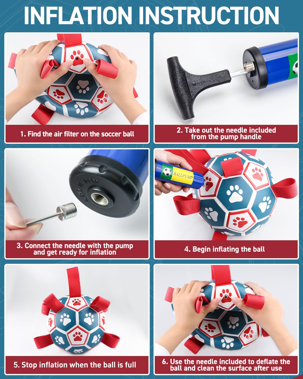 QDAN paw-prints design motivates dogs to chase.