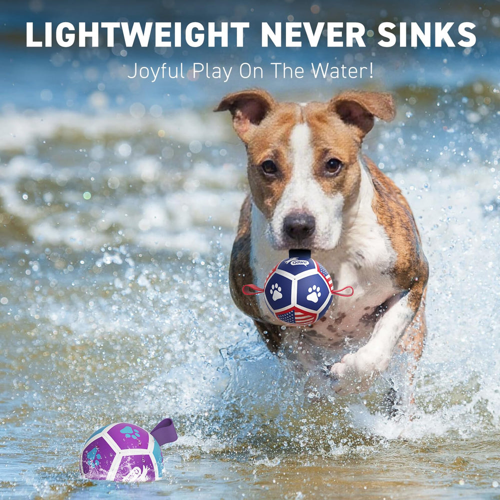 QDAN soft teething-friendly dog ball suitable for indoor and outdoor play.