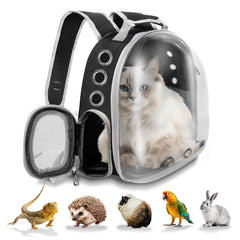 QDCKQIJI pet carrier backpack bubble window for easy pet visibility during travel.