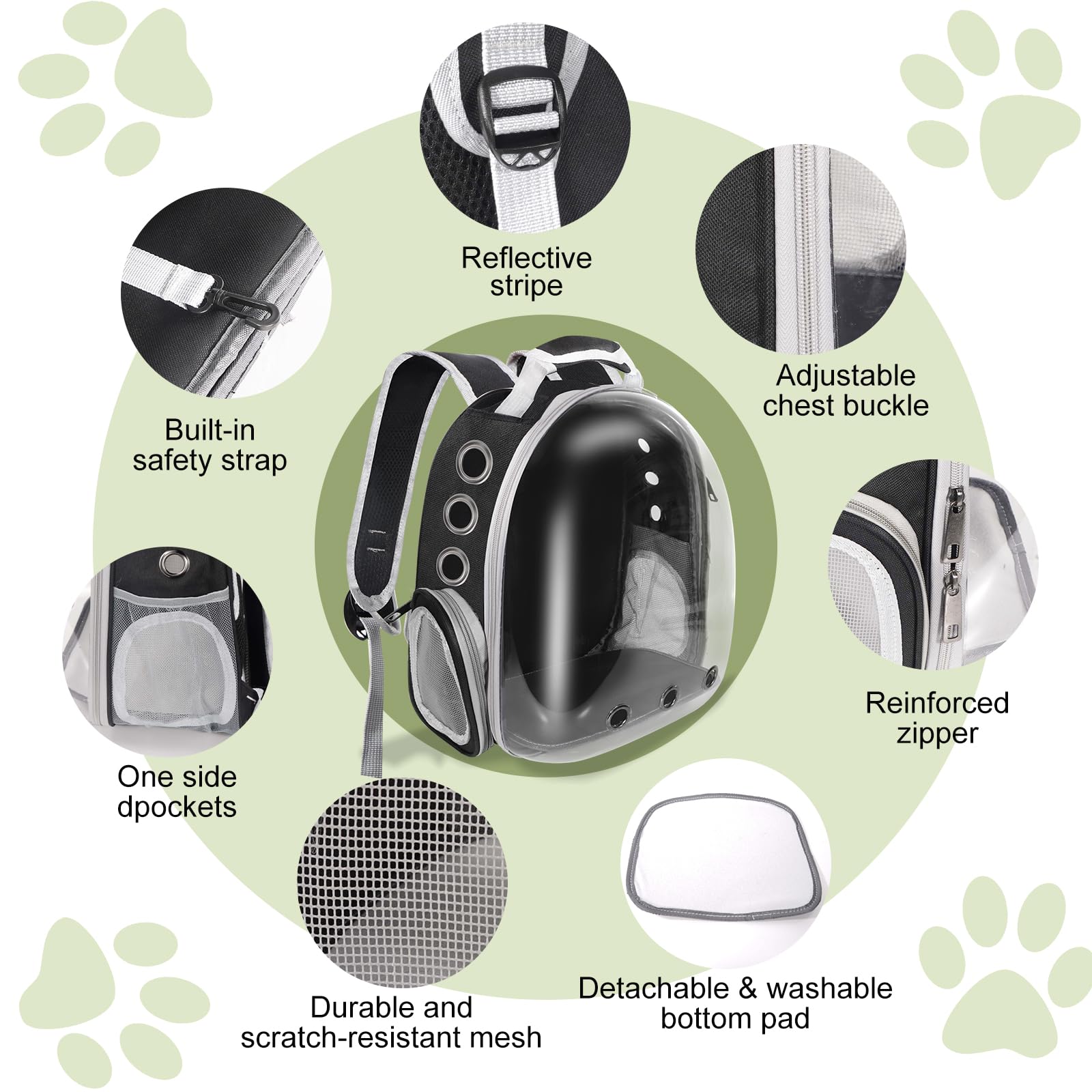 QDCKQIJI ergonomic shoulder straps enable hands-free, comfortable carrying.