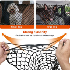 Q-DDOIT backseat divider assembly for quick, secure setup during family trips.