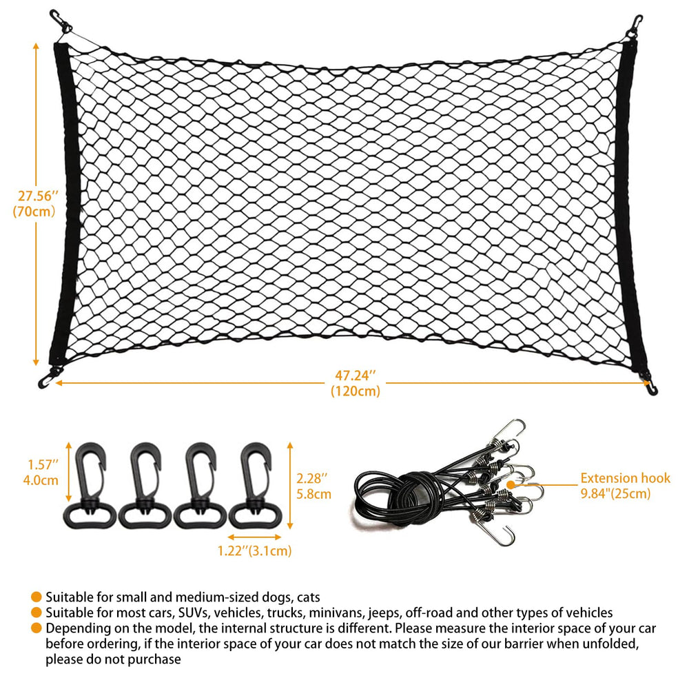 Q-DDOIT dog barrier stretchable-design adapts to different interiors.