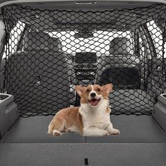 Q-DDOIT pet restraint mesh promotes safety and minimizes driver distractions.