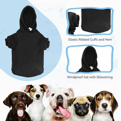 QDYU dog hoodie all-season wear keeps lightweight warmth during autumn and winter.