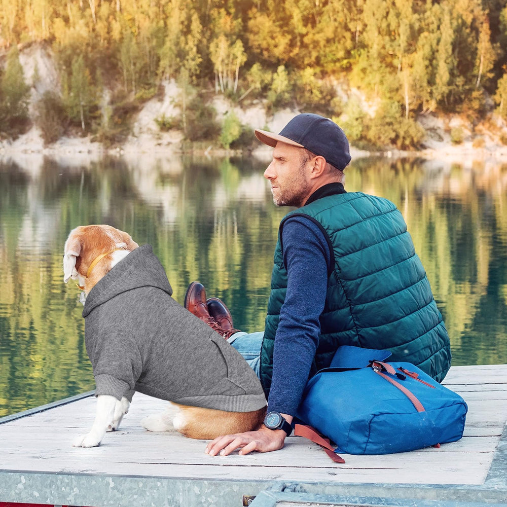 QDYU dog hoodie care image guides easy machine washing.