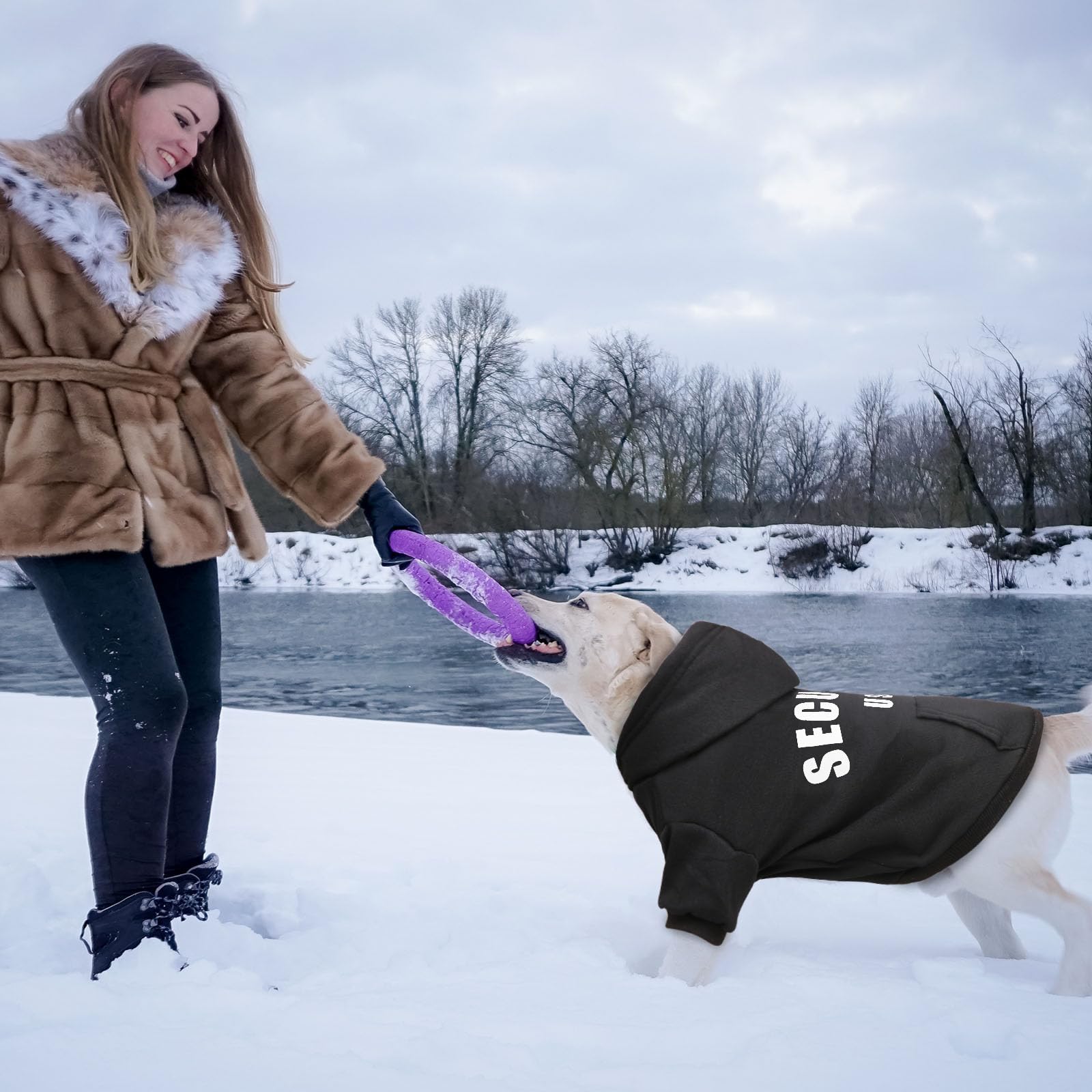 QDYU dog hoodie durable stitching supports frequent washing and play