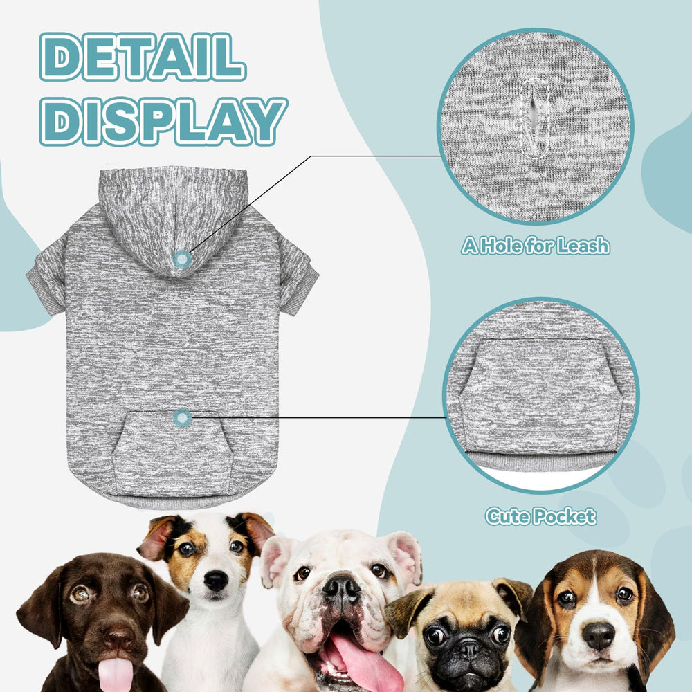 QDYU pocket closeup on dog sweater highlights portable treat space