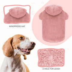 QDYU pink XL hoodie closeup plush texture conveys softness and durability.