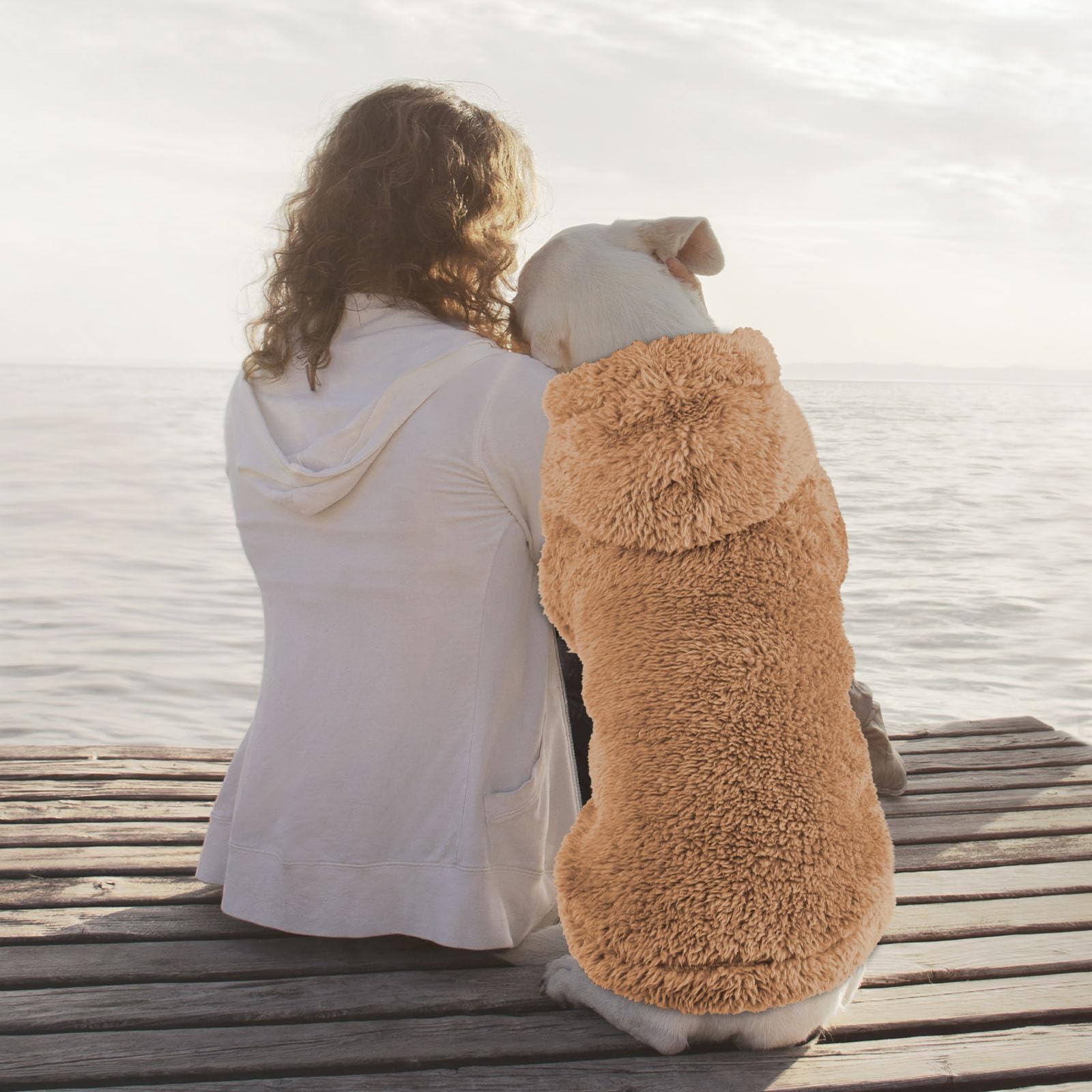 QDYU size-chart guide image emphasizes accurate fit for large dogs