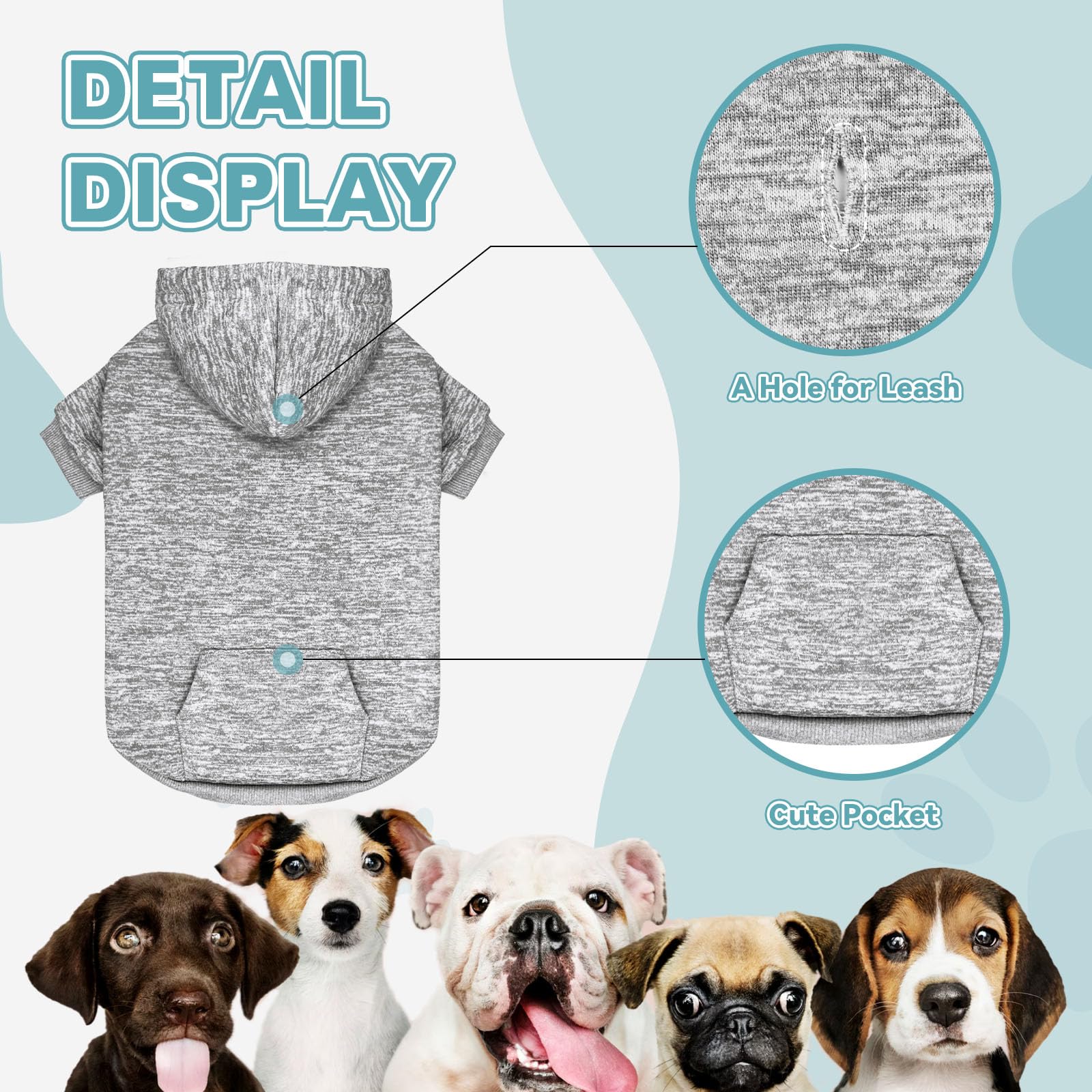 QDYU XXL size chart helps find the right fit for large dogs