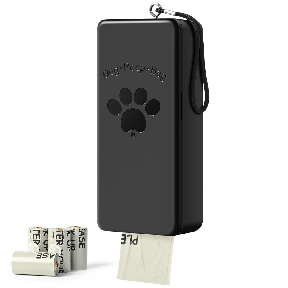 qeerable dog poop bag dispenser wall-mounted for convenient on-demand waste bags.