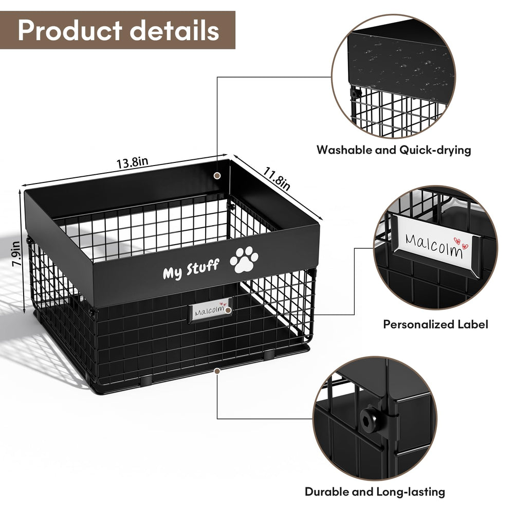 Qeerable dog toy basket chew-resistant metal shell supports playful pups