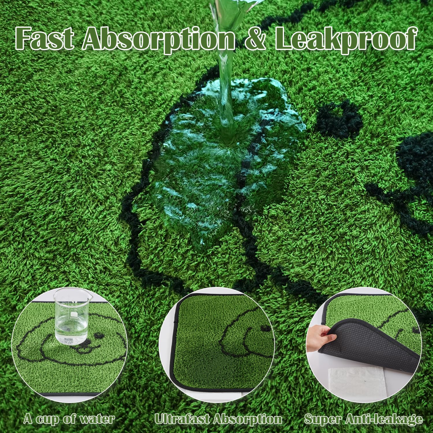 Qeils durable absorbent material keeps floors dry and clean.