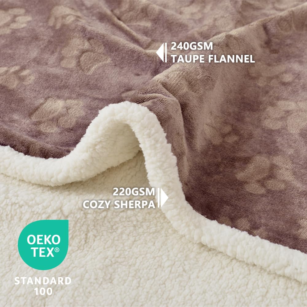 Qeils puppy blanket 30x40 laid on couch ideal for small dog lounging