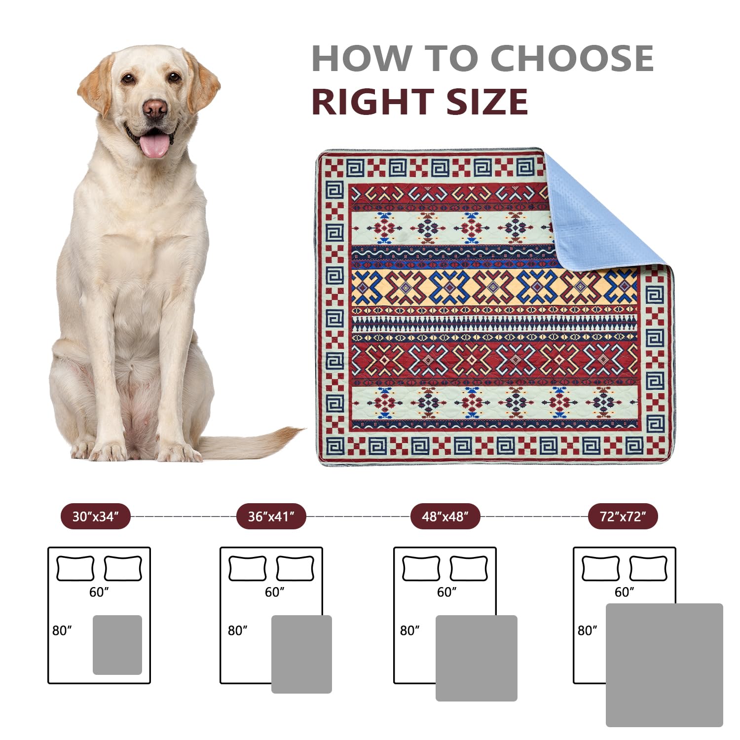 Qeils reusable pads ideal for crate liners, couch protection, and travel.