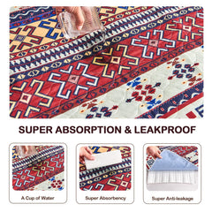 Qeils puppy pads feature waterproof backing to protect floors from leaks.