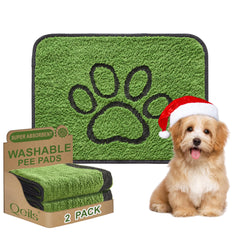 Qeils reusable dog pee pad absorbent-core demonstrates quick liquid lock-in