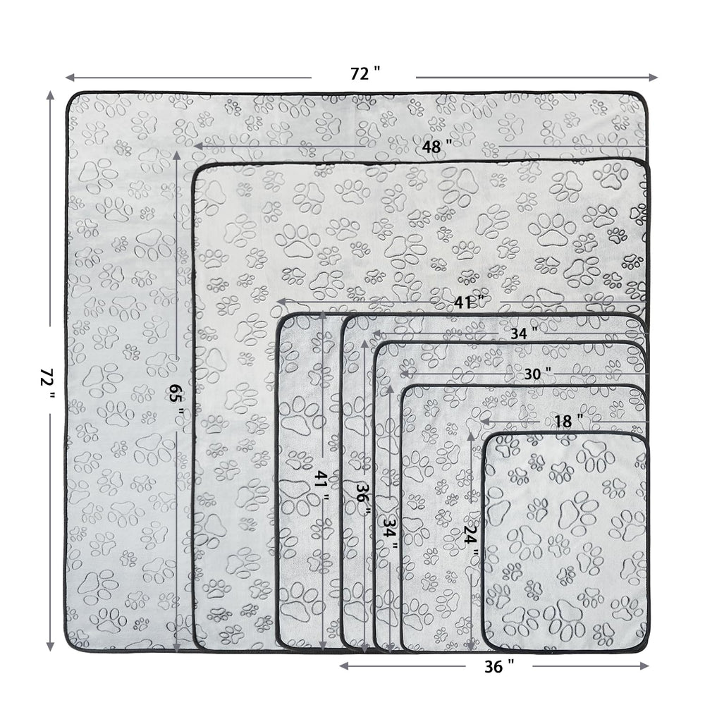 Qeils reusable puppy pad spread in playpen for ample 41x41 coverage.