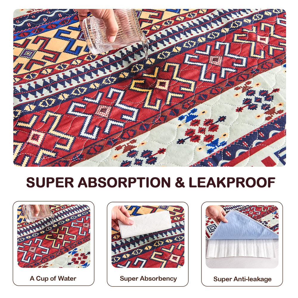 Qeils reusable puppy pad waterproof backing keeps floors dry indoors