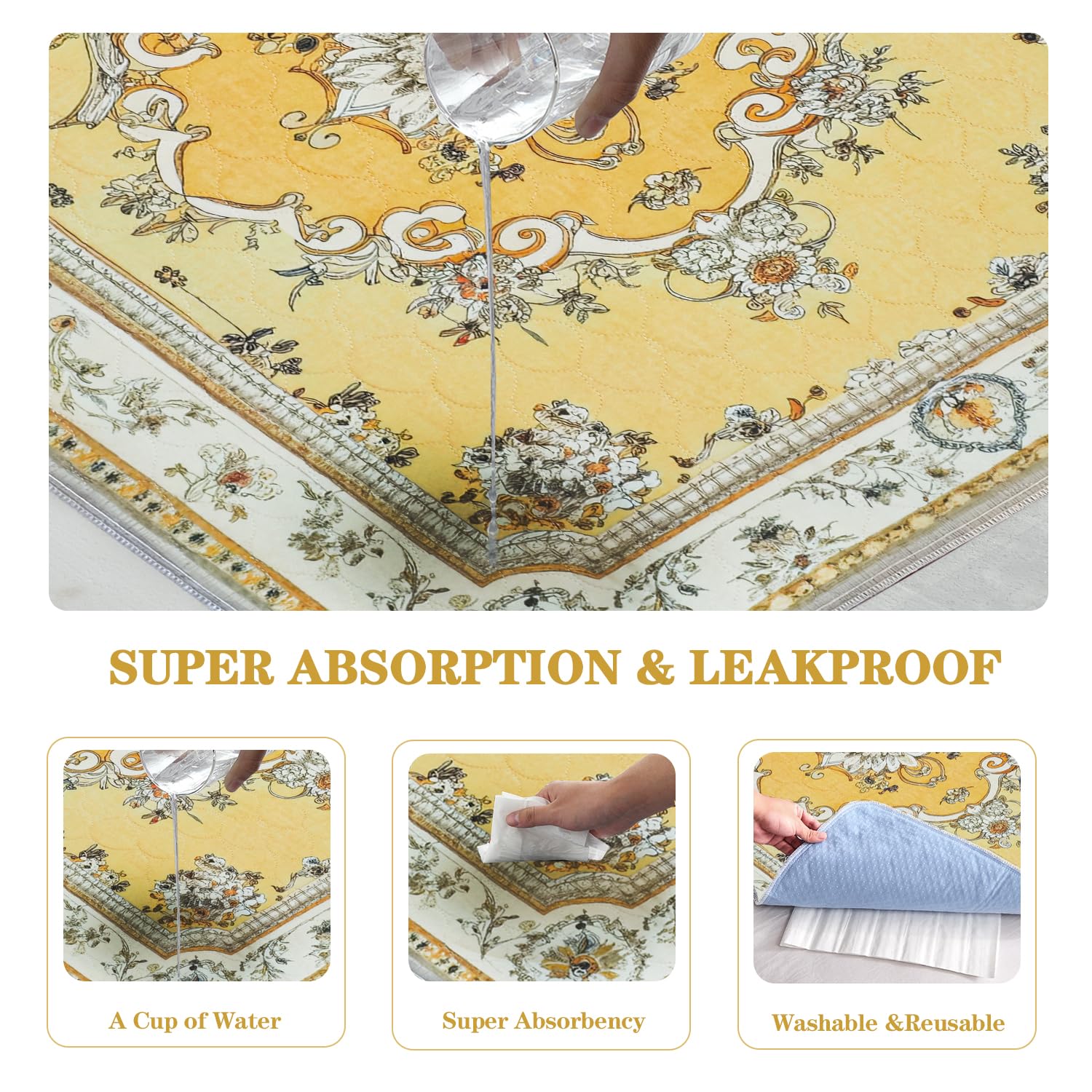 Qeils pad inner breathable cotton layer helps absorb and reduce leaks
