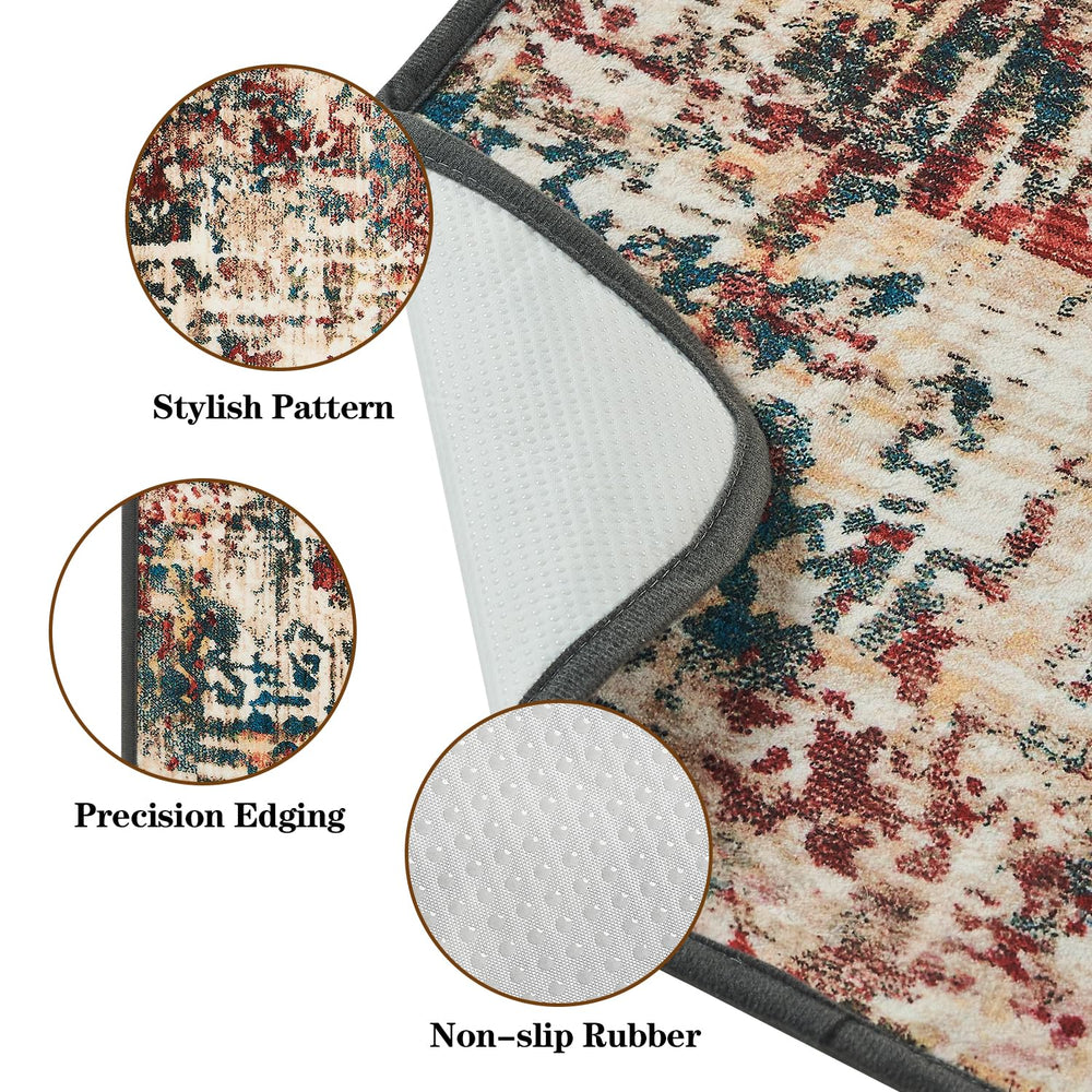 Qeils washable pee pad non-slip bottom keeps pad in place for safe training.