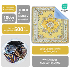 Qeils non-slip bottom keeps the pad in place on floors