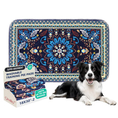 Qeils washable pee pad close-up of soft fleece surface for pet comfort.