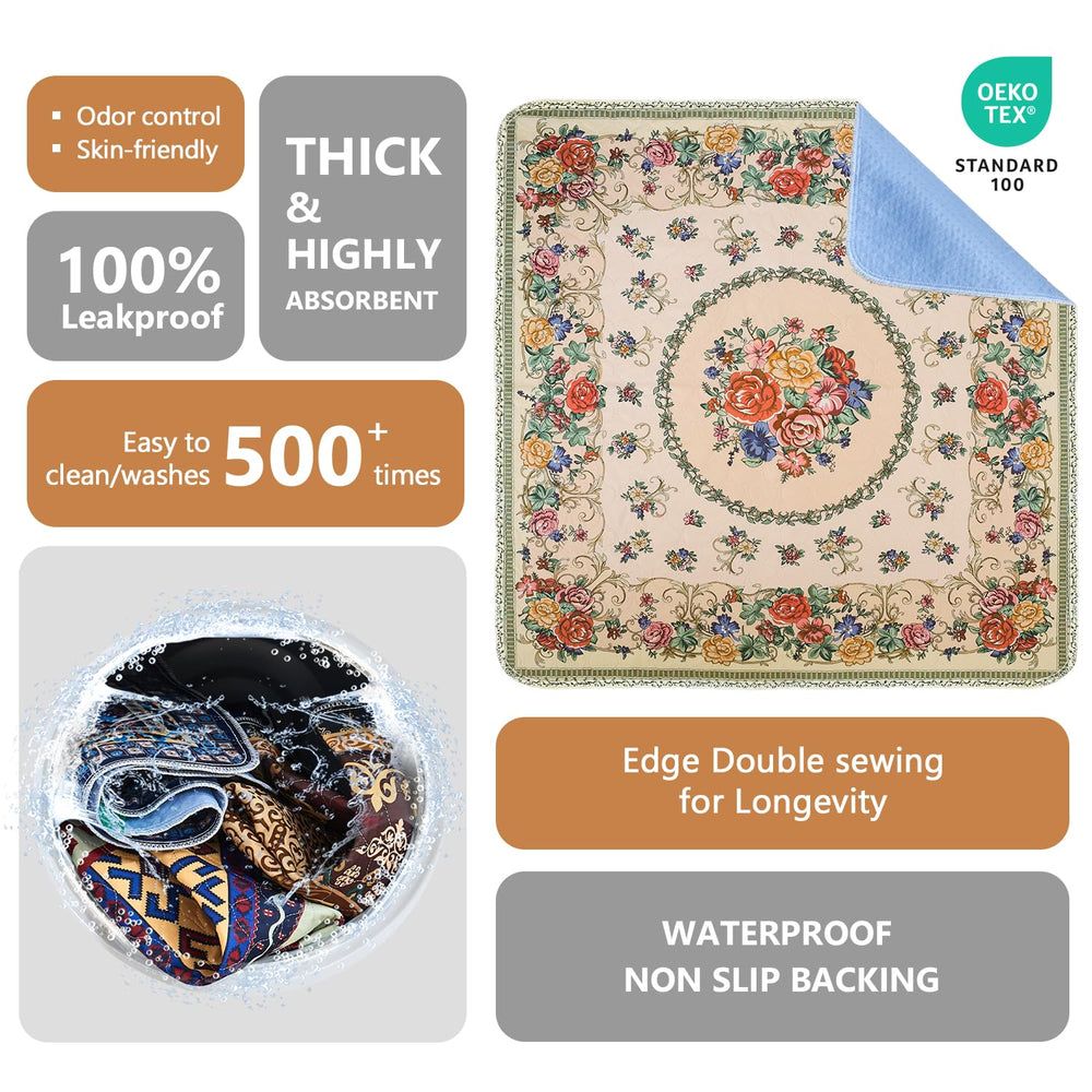 Qeils pad's absorbent cotton layer quickly soaks moisture, reducing floor dampness.