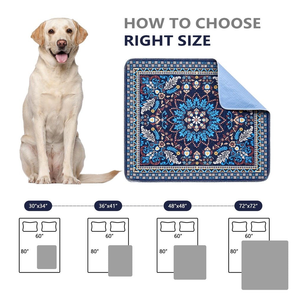 Qeils washable pee pads non slip bottom keeps pad in place