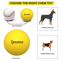 Qesonoo dog ball floating yellow buoyant for pool or lake play