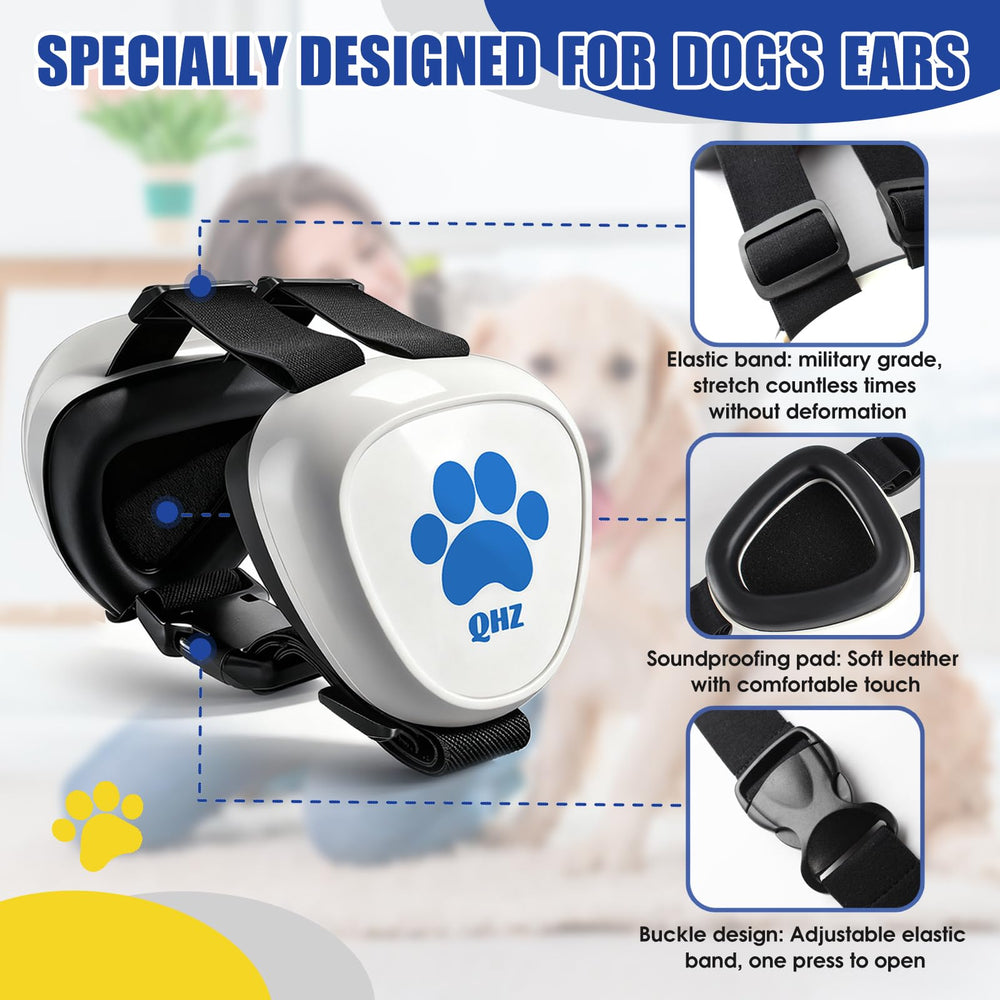 QHZ dog ear muffs breathable outer shell keeps dogs comfortable longer