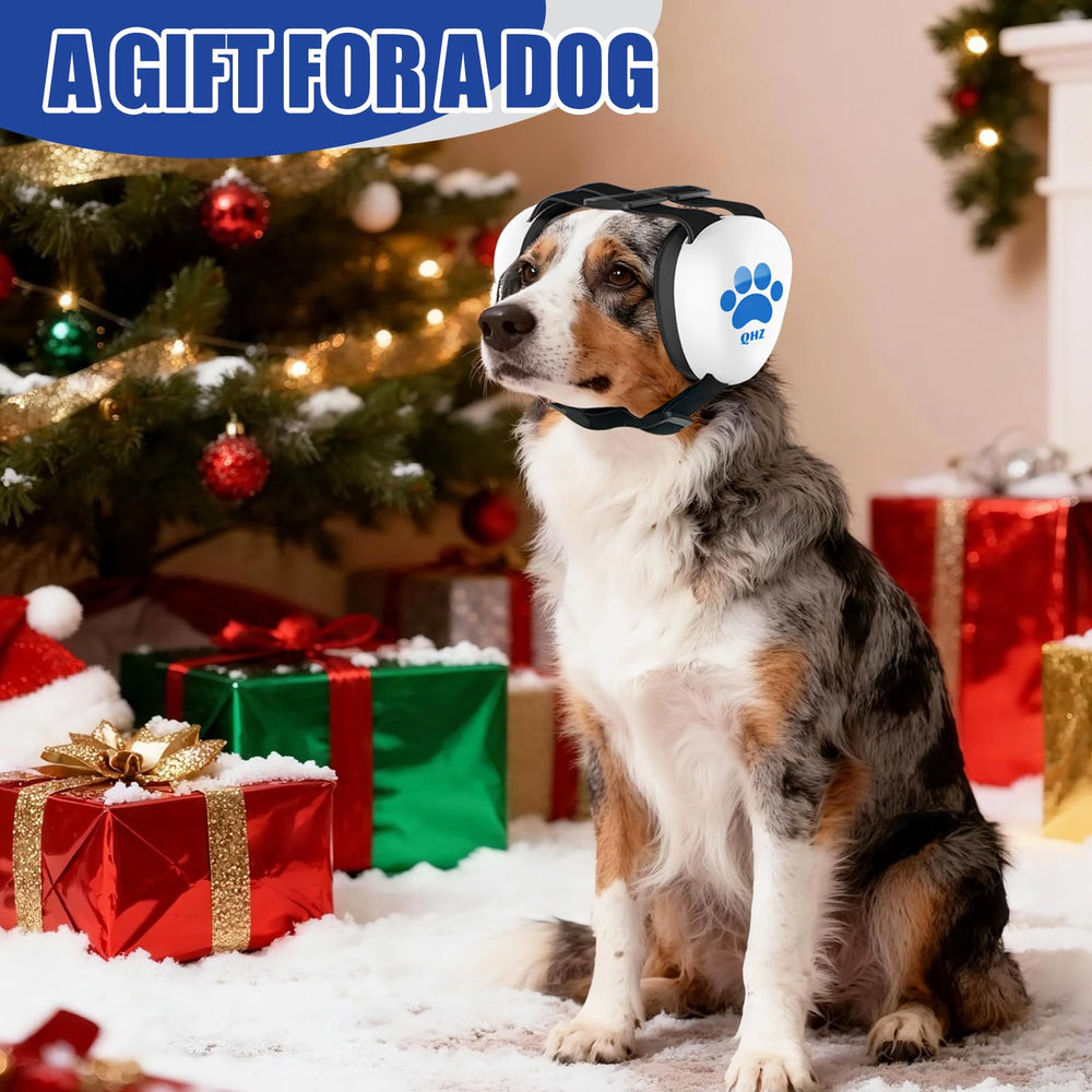 QHZ dog ear muffs easy-on, quick-off design for daily use.