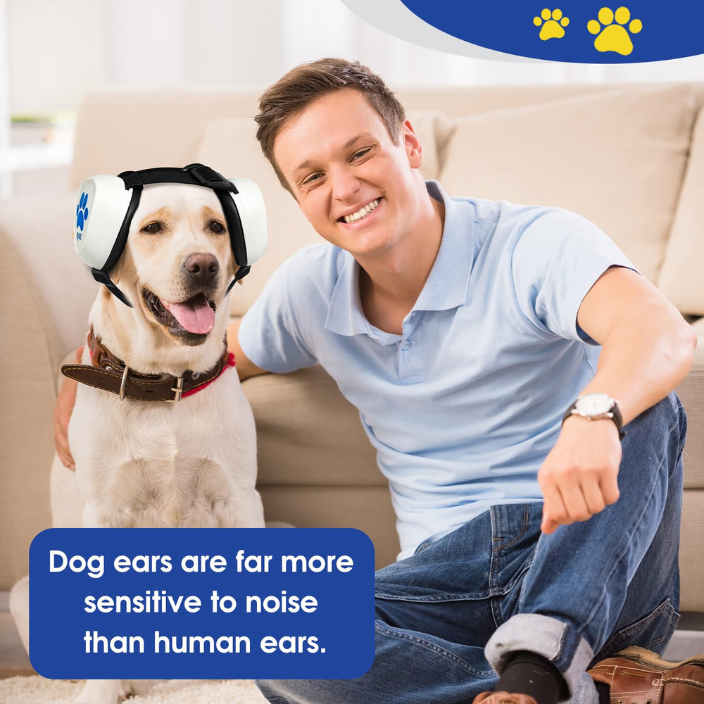 QHZ dog ear muffs lightweight construction minimizes movement restriction