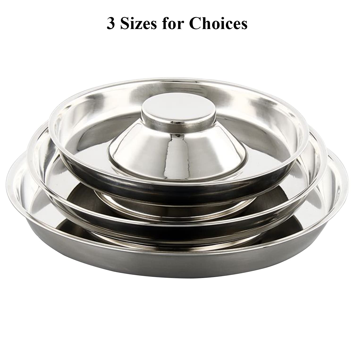 QIYADIN stainless steel pet bowl multi-pet dining scene supports coordinated meals.