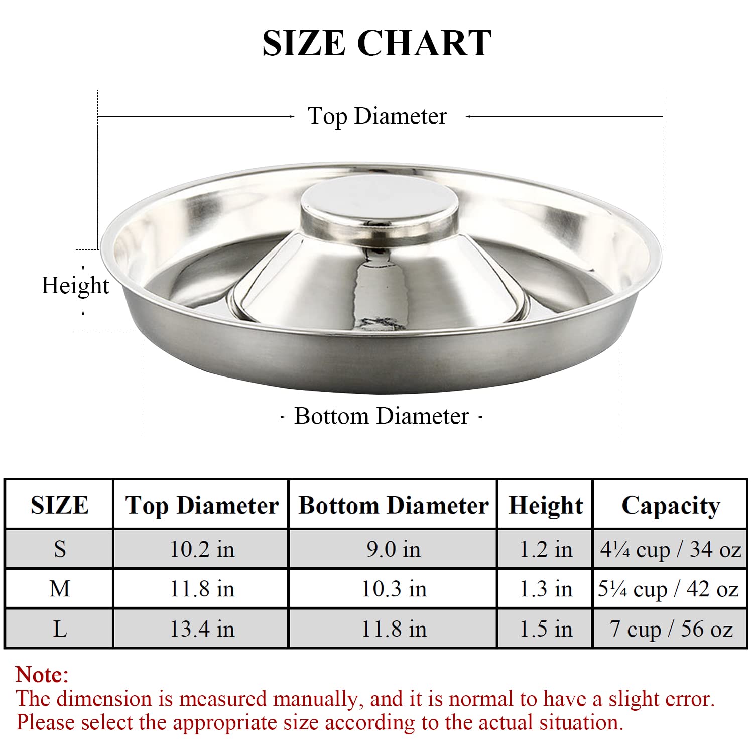 QIYADIN stainless steel pet bowl smooth polished surface for easy cleaning.