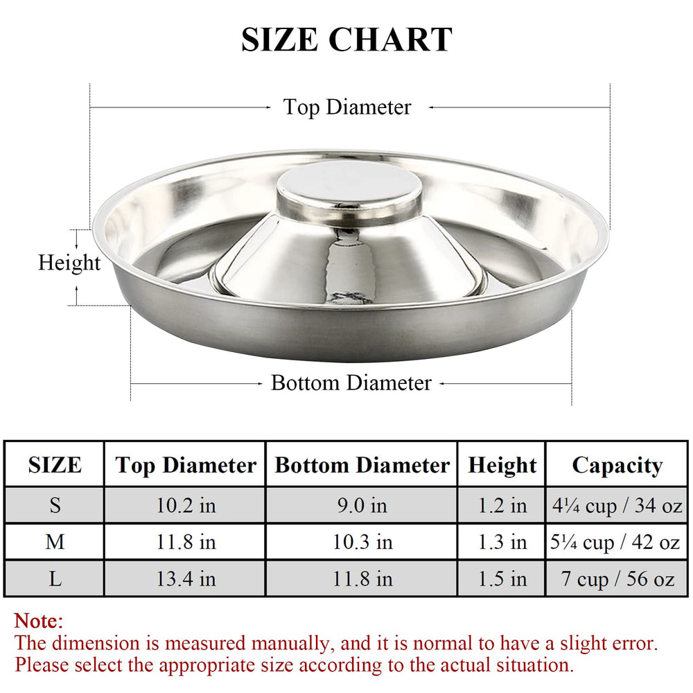 QIYADIN stainless steel pet bowl smooth polished surface for easy cleaning.