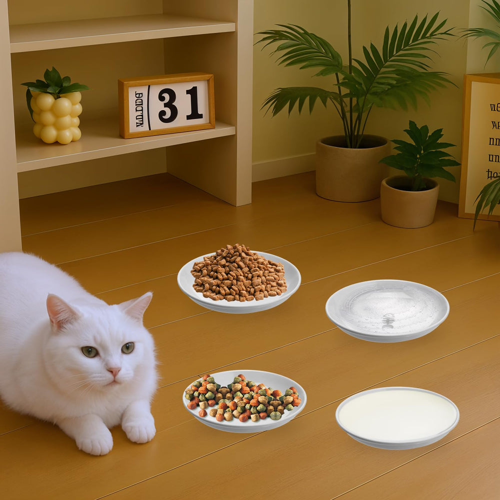 Qianyu cat-bowl-paw-pattern reinforces charming look while keeping bowls stable during use