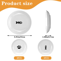 Qianyu ceramic cat dish wide-mouth highlights anti-whisker fatigue design for comfortable mealtimes