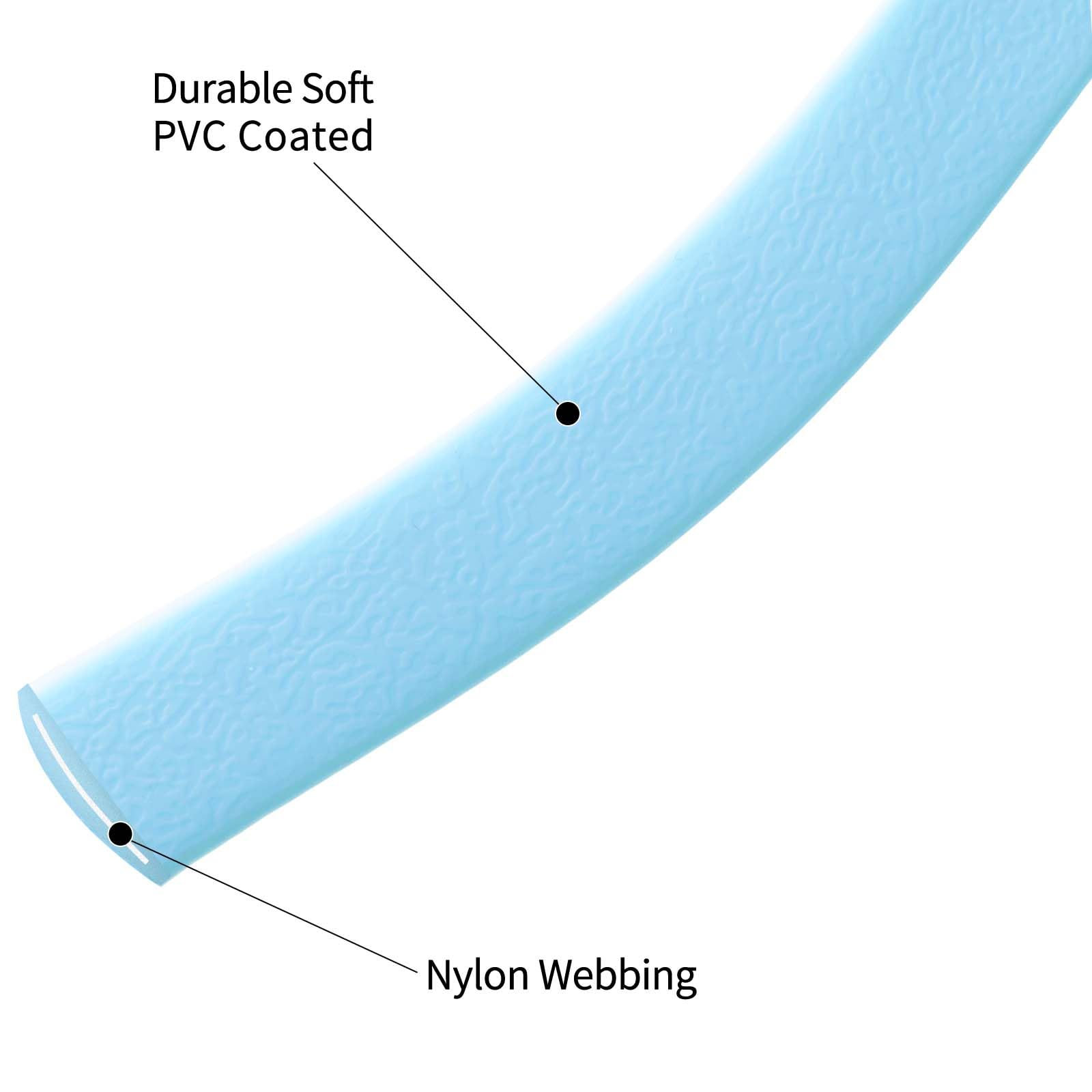 Qiaosite durable dog lead with flex-poly coating highlights tensile strength